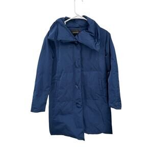Lafayette 148 Coat Blue Puffer Size XS